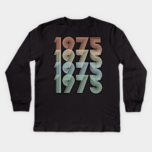 Vintage 1975 45th Birthday Gift idea Men Women Kids Long Sleeve T-Shirt